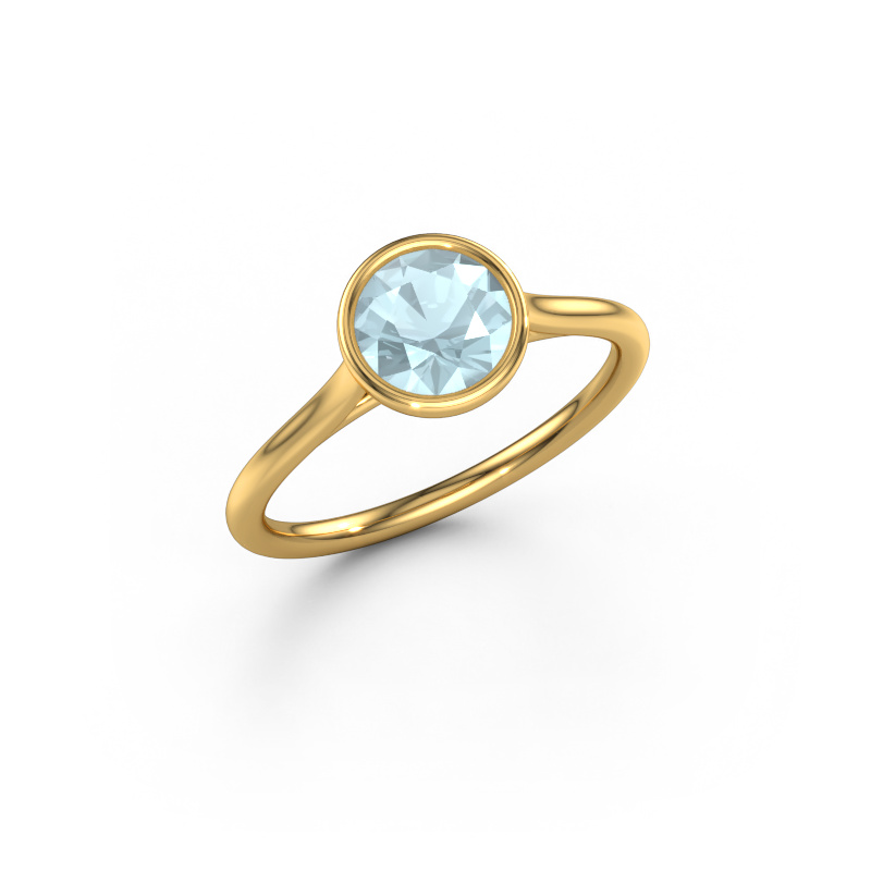Image of Engagement ring Lavon RND 585 gold Aquamarine 6.5 mm