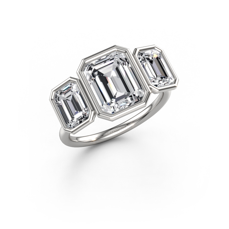 Bild von Verlobungsring Lavon 3 EME 950 Platin Lab-grown Diamant 4.30 crt