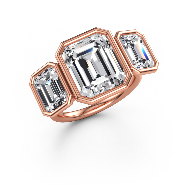 Bild av Förlovningsring Lavon 3 EME 585 roséguld Labbodlad diamant 8.21 crt