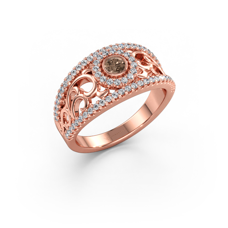 Immagine di Anello Lavona 585 oro rosa Diamante marrone 0.50 crt