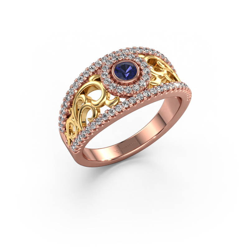 Bild von Ring Lavona 585 Roségold Saphir 3.4 mm