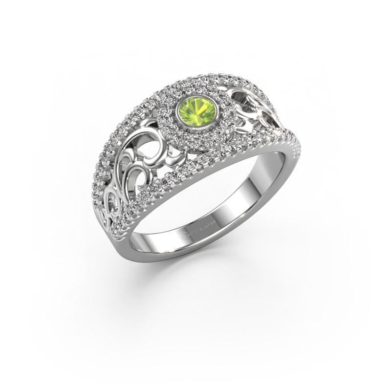 Image of Ring Lavona 950 platinum Peridot 3.4 mm
