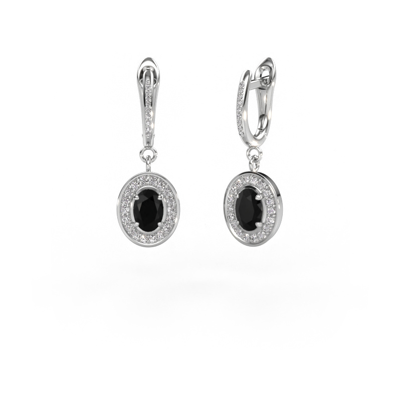 Bild von Ohrhänger Layne 2 950 Platin Schwarz Diamant 2.490 crt