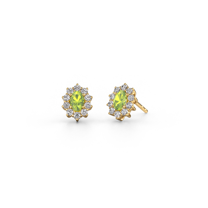 Bild von Ohrringe Leesa 585 Gold Peridot 6x4 mm