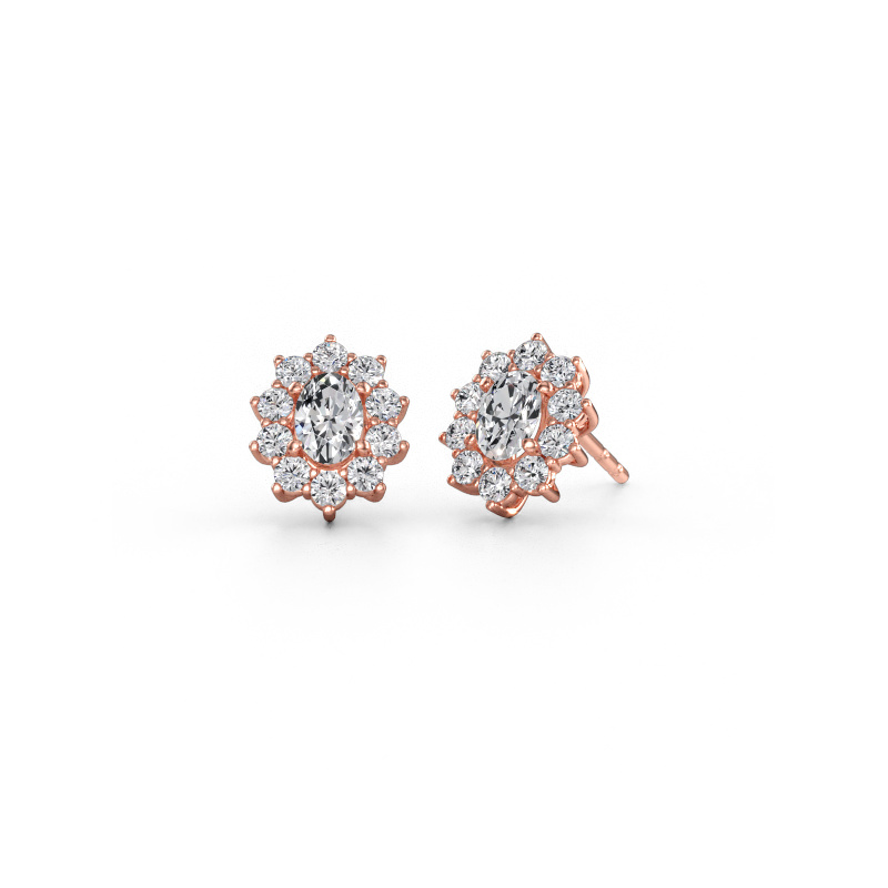 Immagine di Orecchini Leesa 585 oro rosa Diamante lab grown 2.30 crt
