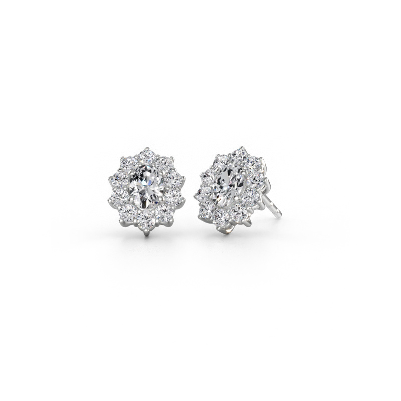 Immagine di Orecchini Leesa 585 oro bianco Diamante lab grown 3.00 crt