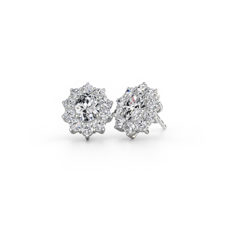 Immagine di Orecchini Leesa 585 oro bianco Diamante 4.20 crt