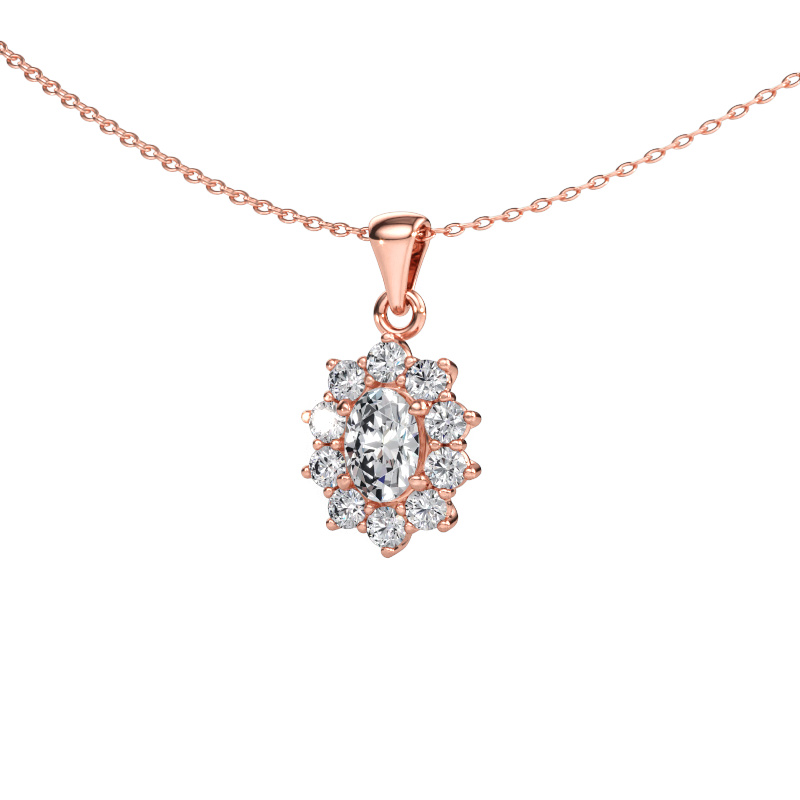Immagine di Ciondolo Leesa 585 oro rosa Diamante lab grown 1.15 crt