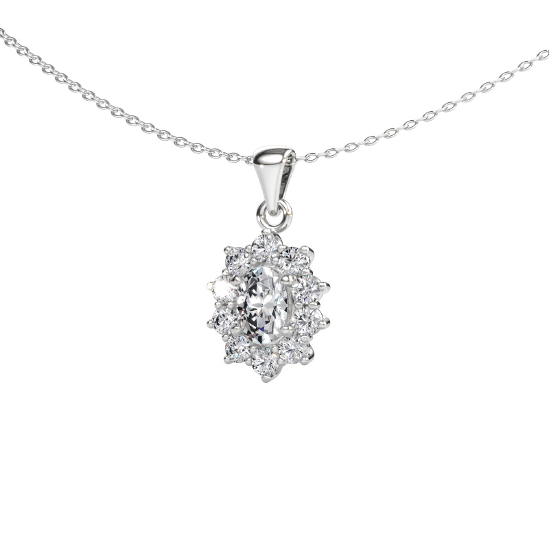 Immagine di Ciondolo Leesa 585 oro bianco Diamante lab grown 1.15 crt