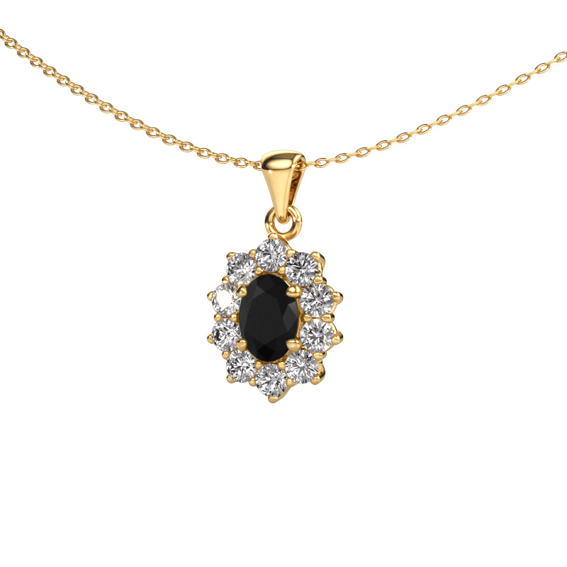 Bild von Anhänger Leesa 585 Gold Schwarz Diamant 1.85 crt