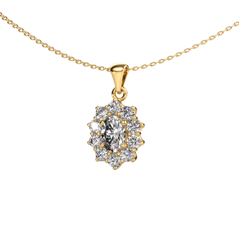 Image of Pendant Leesa 585 gold Lab-grown diamond 1.50 crt