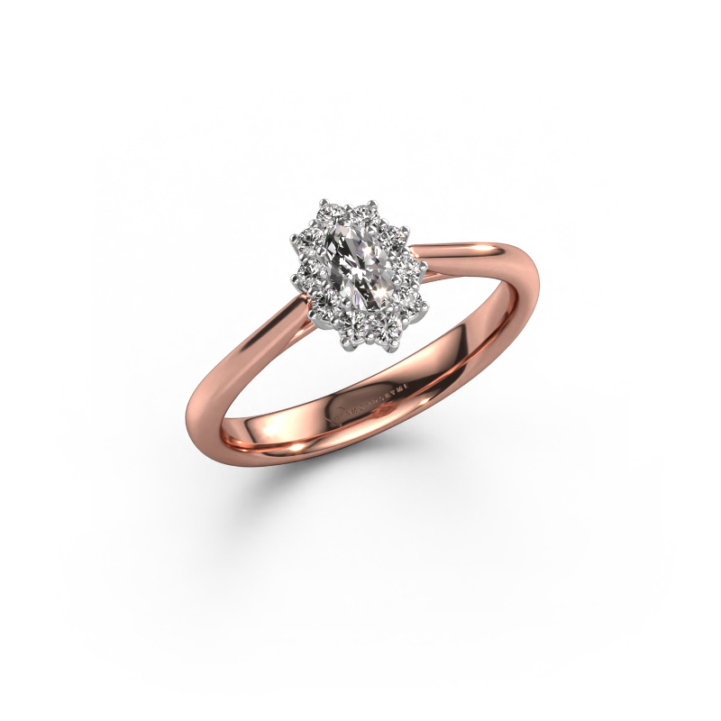 Image of Engagement ring Leesa 1 585 rose gold Diamond 0.38 crt