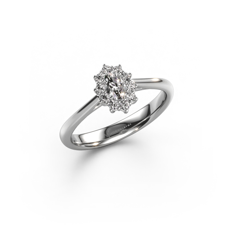 Image of Engagement ring Leesa 1 585 white gold Diamond 0.38 crt