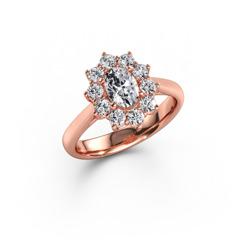 Immagine di Anello di fidanzamento Leesa 1 585 oro rosa Diamante lab grown 1.15 crt