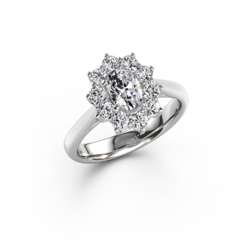Immagine di Anello di fidanzamento Leesa 1 585 oro bianco Diamante lab grown 1.15 crt