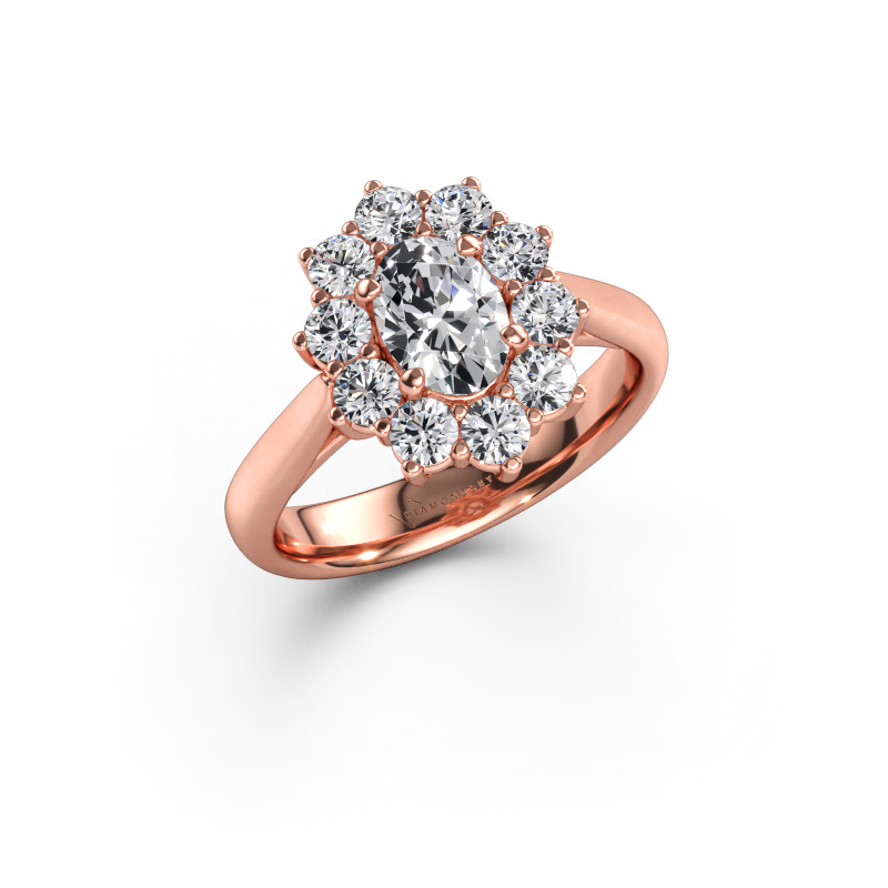 Immagine di Anello di fidanzamento Leesa 1 585 oro rosa Diamante 1.50 crt