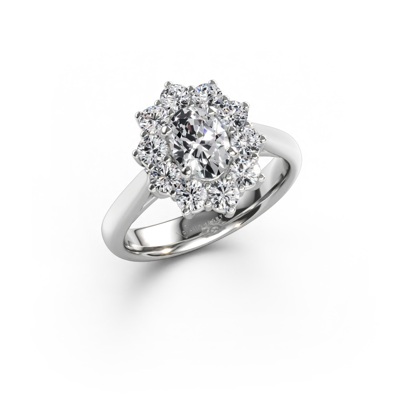 Immagine di Anello di fidanzamento Leesa 1 585 oro bianco Diamante lab grown 1.50 crt