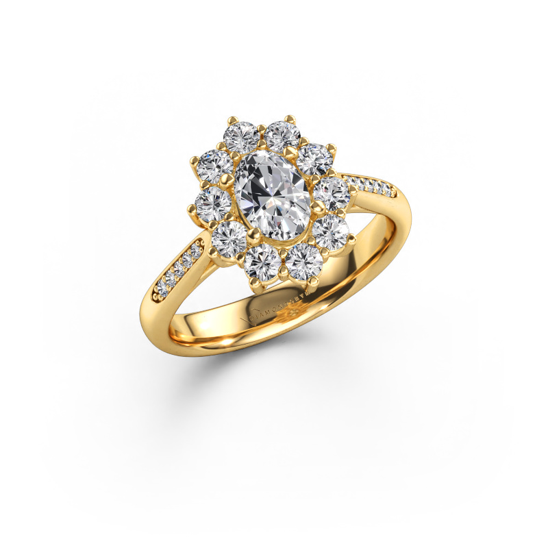 Immagine di Anello di fidanzamento Leesa 2 585 oro Diamante 1.217 crt