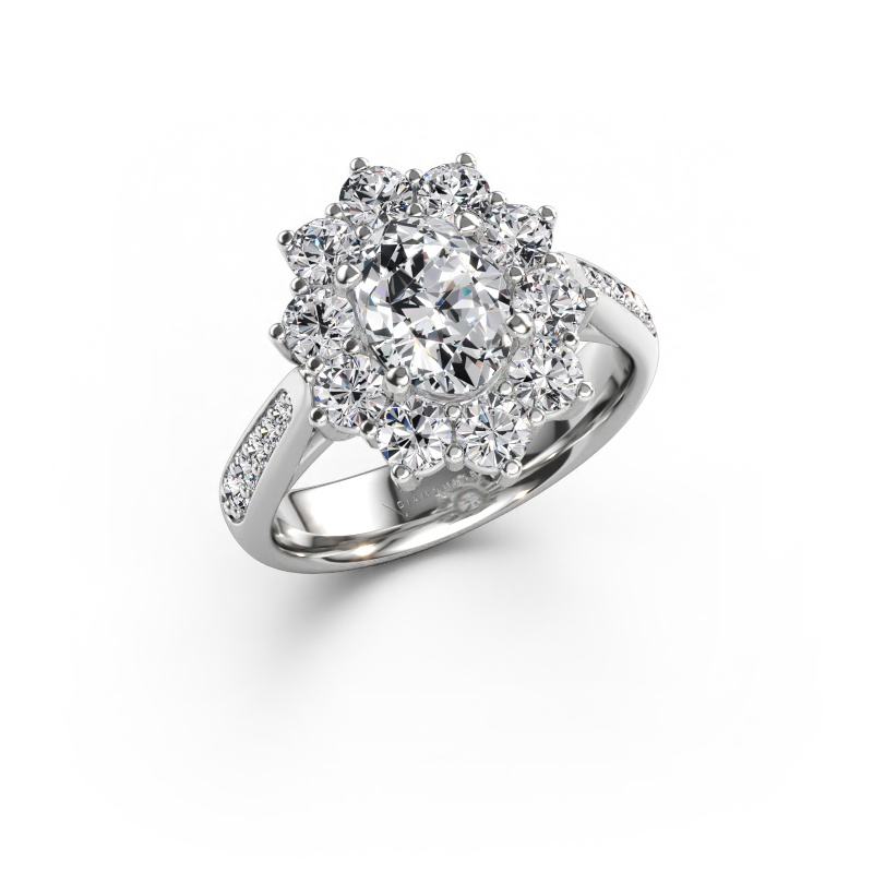 Bild av Förlovningsring Leesa 2 585 vitt guld Labbodlad diamant 2.285 crt