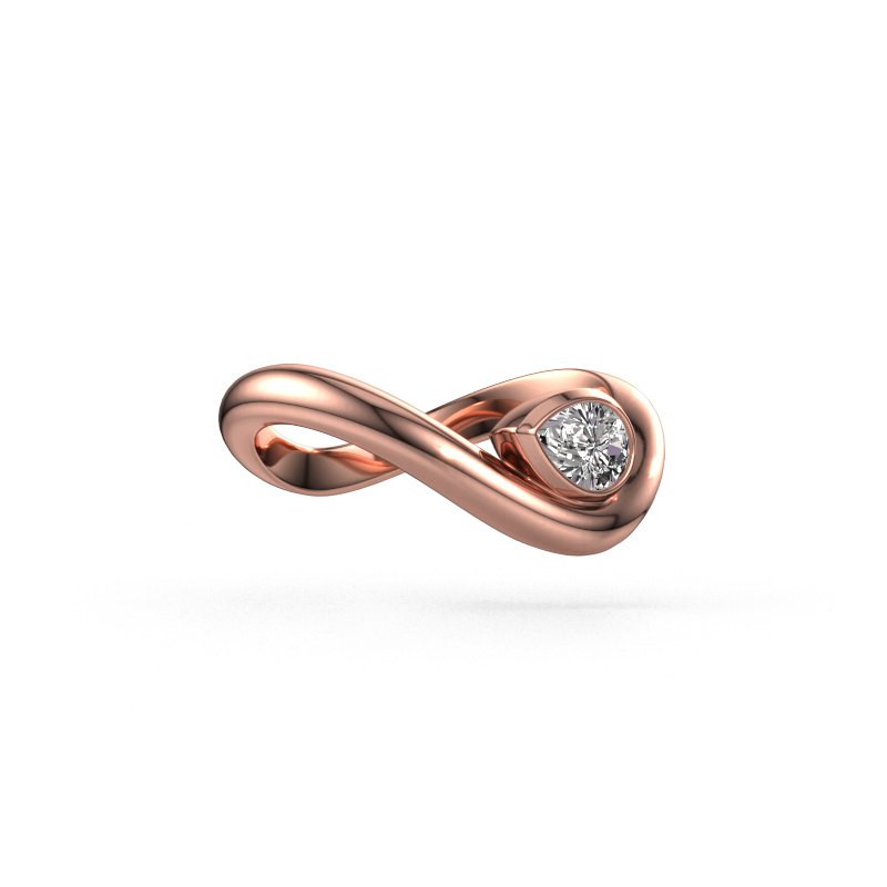 Image of Ring Lena 585 rose gold Diamond 0.45 crt