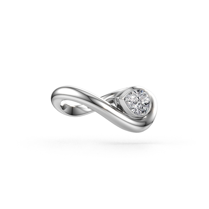 Immagine di Anello Lena 585 oro bianco Diamante lab grown 0.65 crt