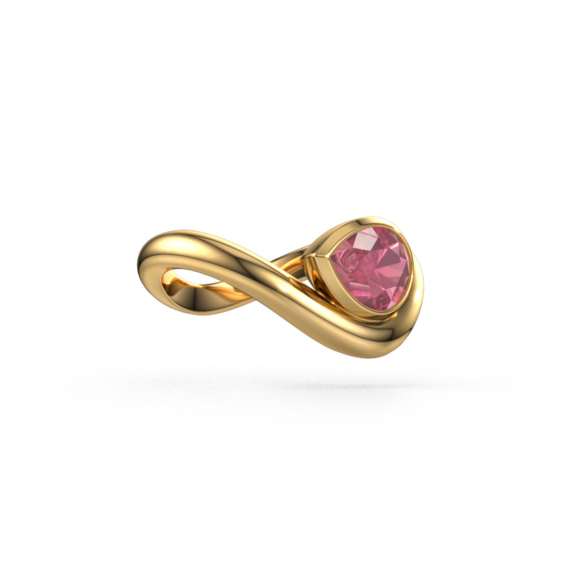Image of Ring Lena 585 gold Tourmaline pink 8x6 mm