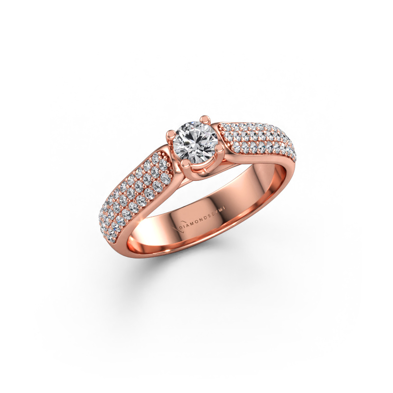 Bild av Förlovningsring Leoness 585 roséguld Diamant 0.665 crt