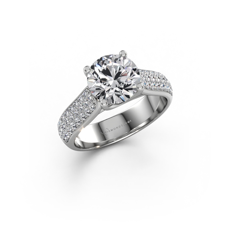 Image of Engagement ring Leoness 950 platinum Lab grown diamond 2.50 crt