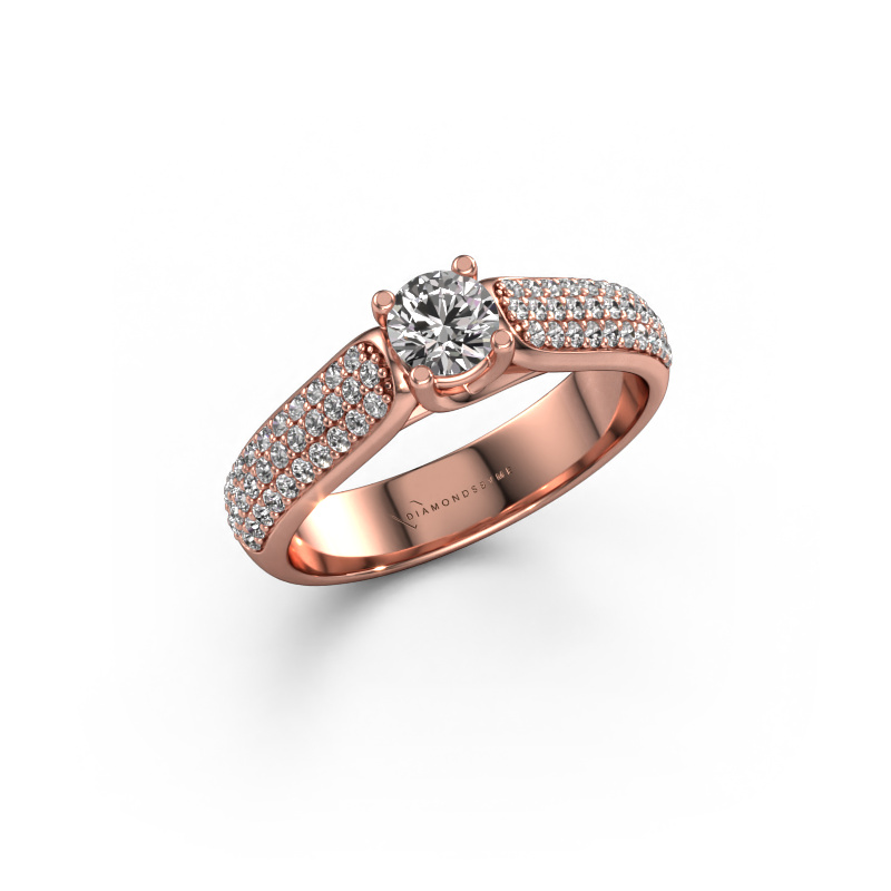 Image of Engagement ring Leoness 585 rose gold Diamond 0.715 crt