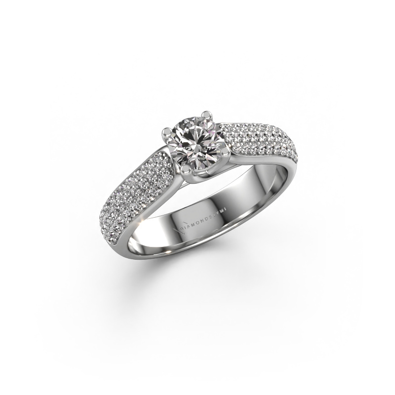 Image of Engagement ring Leoness 950 platinum Custom diamond 5 mm