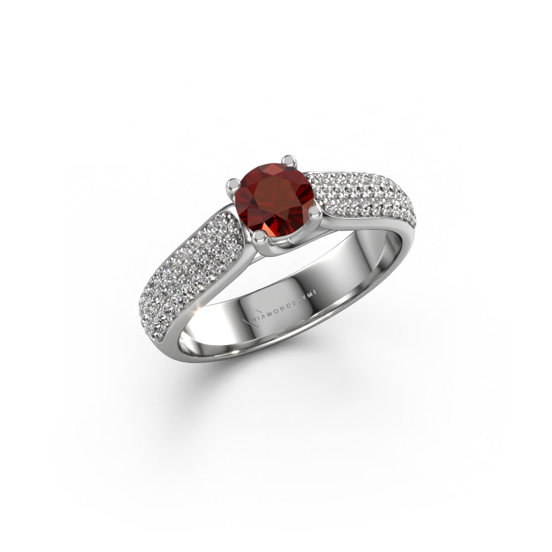 Image of Engagement ring Leoness 950 platinum Garnet 5 mm