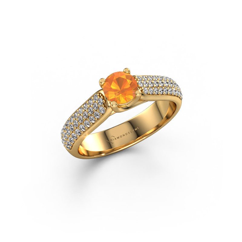 Bild von Verlobungsring Leoness 585 Gold Citrin 5 mm