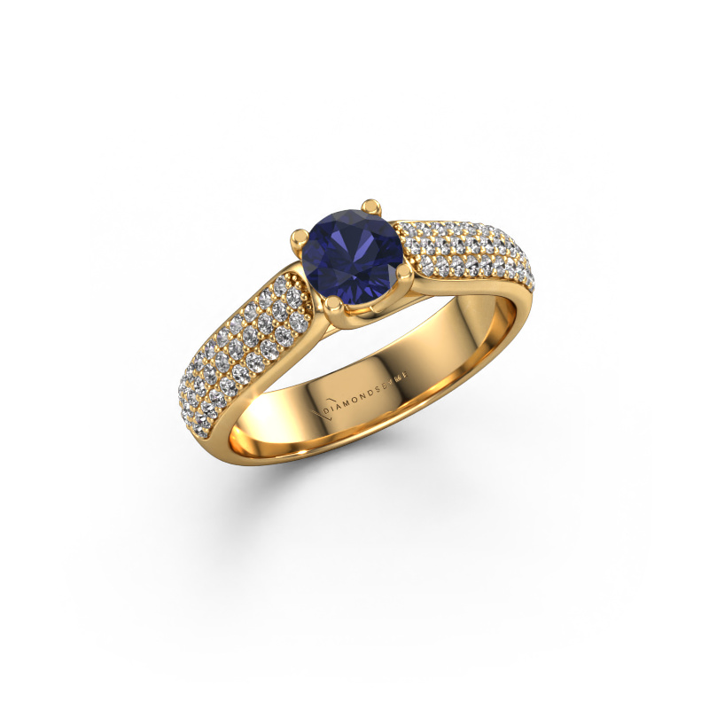 Image of Engagement ring Leoness 585 gold Sapphire 5 mm