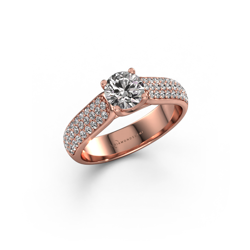 Image of Engagement ring Leoness 585 rose gold Diamond 1.02 crt
