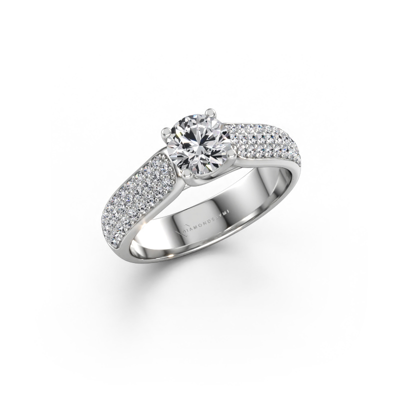 Immagine di Anello di fidanzamento Leoness 950 platino Diamante lab grown 1.120 crt