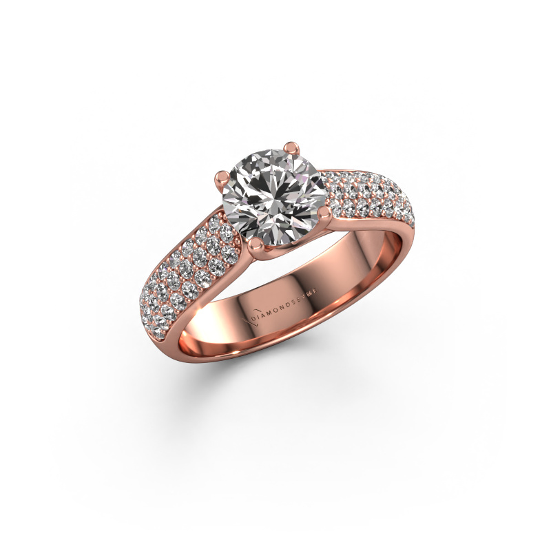 Image of Engagement ring Leoness 585 rose gold Diamond 1.50 crt