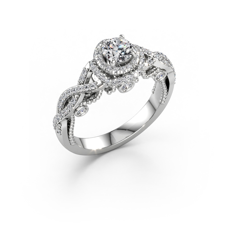 Bild av Förlovningsring Leora 585 vitt guld Diamant 0.868 crt