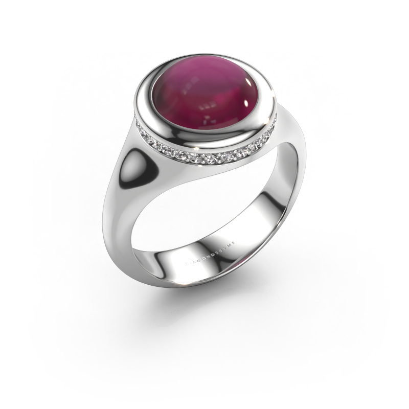 Image of Ring Lesli RND 950 platinum Rhodolite 10 mm