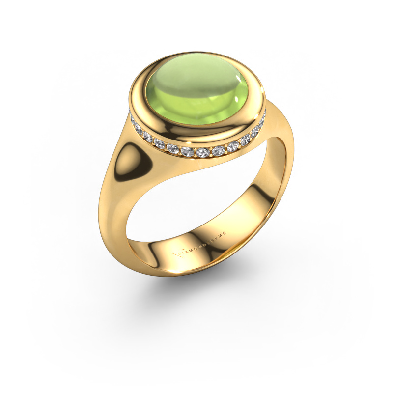 Bild von Ring Lesli RND 585 Gold Peridot 10 mm