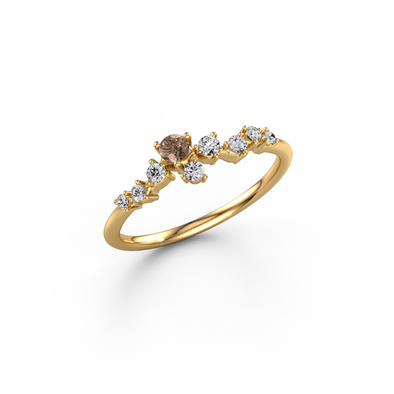 Image de Bague Lexi 585 or jaune Diamant brun 0.255 crt
