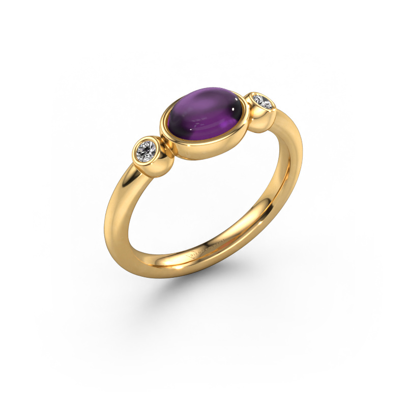 Bild von Ring Liane 585 Gold Amethyst 7x5 mm