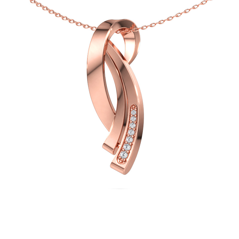 Immagine di Ciondolo Lida 585 oro rosa Zirconia cubica 1 mm