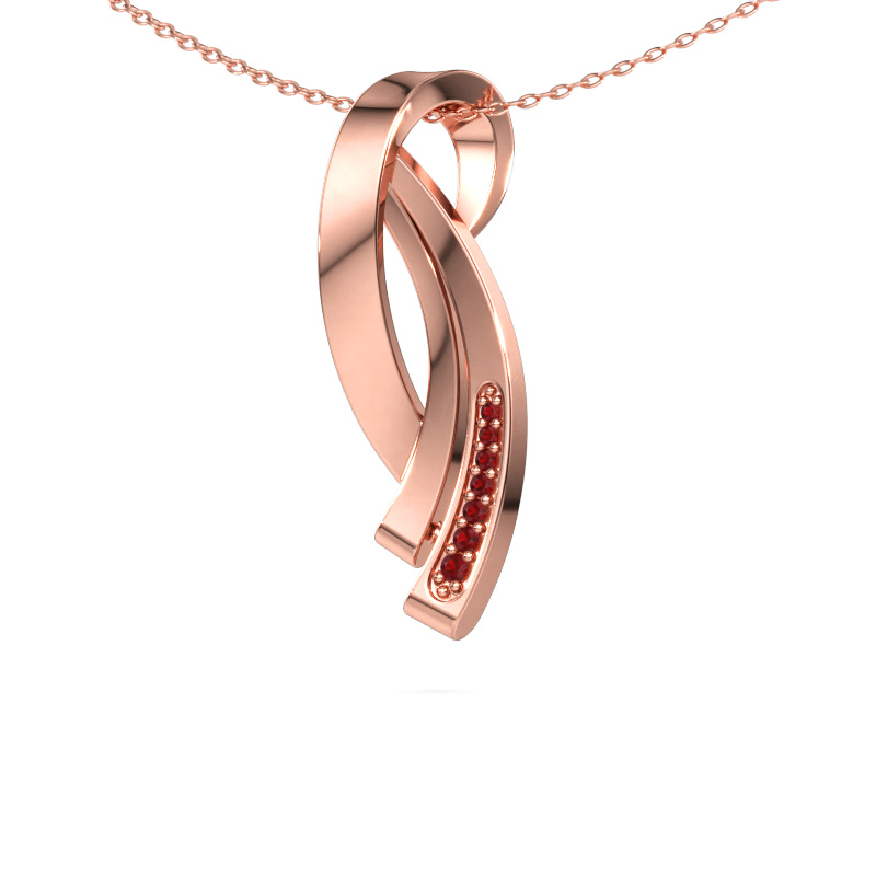 Bild av Hänge Lida 585 roséguld Rubin 1 mm