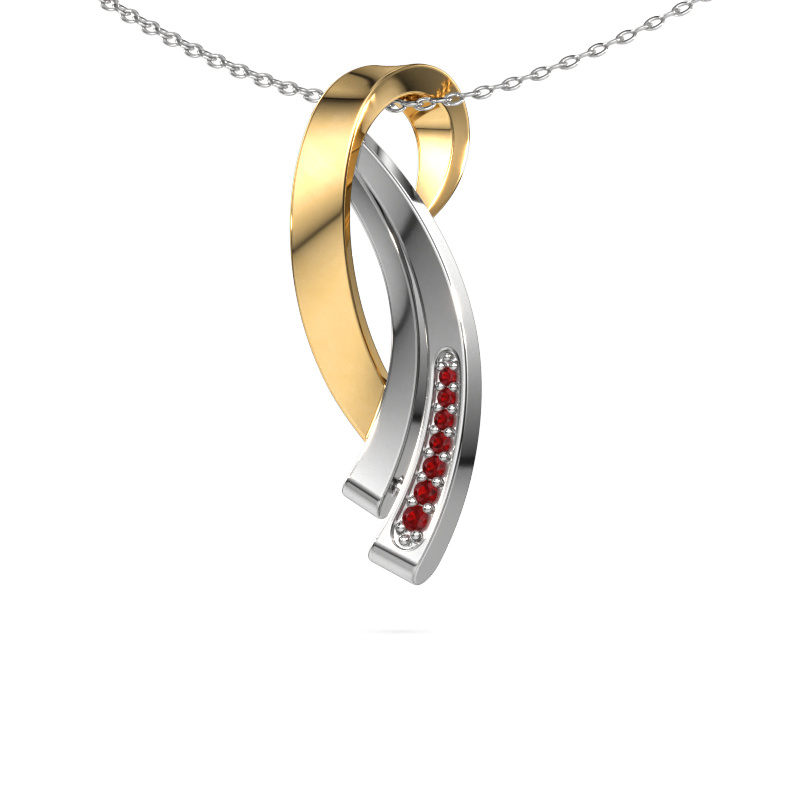 Image of Pendant Lida 585 gold Ruby 1 mm