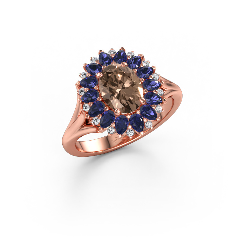 Image de Bague de fiançailles Lidia 585 or rose Diamant brun 1.194 crt