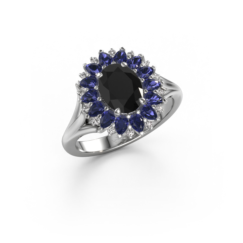 Bild von Verlobungsring Lidia 950 Platin Schwarz Diamant 1.494 crt