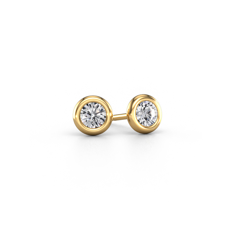 Bild von Ohrsteckers Lieke RND 585 Gold Diamant 0.60 crt