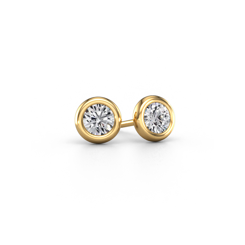 Bild von Ohrsteckers Lieke RND 585 Gold Diamant 0.80 crt