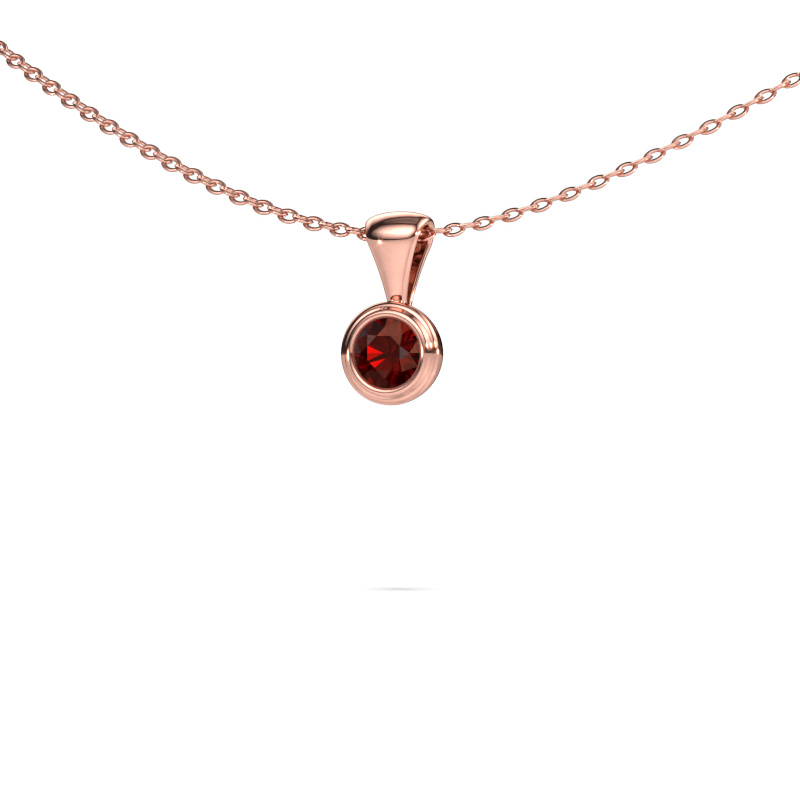 Bild von Anhänger Lieke 585 Roségold Granat 4 mm