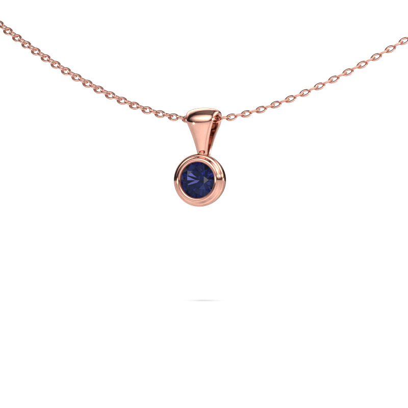 Image of Pendant Lieke 585 rose gold Sapphire 4 mm